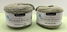 Loops and Threads Macrame Yarn 2 Skeins / Sage / 82 Yds Each