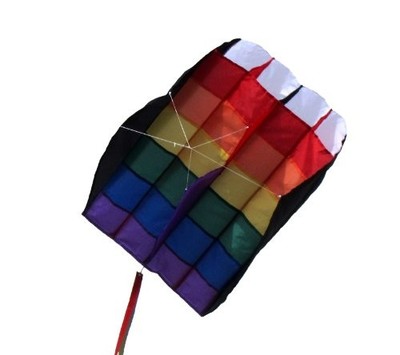 In The Breeze 5.0 Rainbow Stripes Air Foil Kite