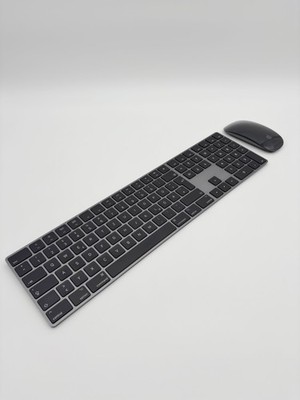 Apple Magic Keyboard 2 und Magic Maus 2 Schwarz Kombi QWERTZ Deutsch Refurbished