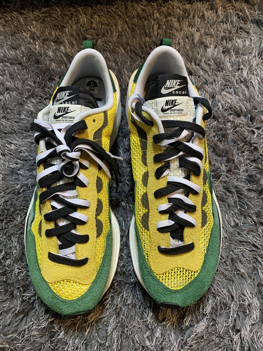 Nike VAPORWAFFLE SACAI Tour Yellow / Stadium Green SIZE 12