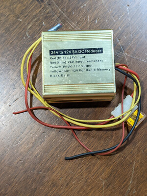 New 24V to 12V 5A DC Reducer Converter Regulator