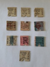Isle Of Man - Ten Old Railway Half Tickets
