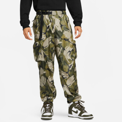 Nike Sportswear Tech Pack Lined Woven Pants Camo DV4470-351 Men's Size 2XL