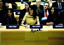 Amal Clooney Hand Signed Autograph Photo In Person Proof Lawyer George Very Rare
