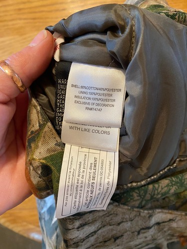 Youth XL RedHead Camo Insulated Hunting Bibs – Silent & Warm - Picture 5 of 6