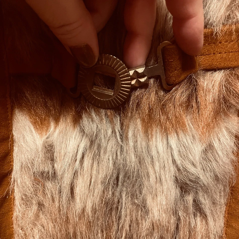 Abrigo Penny Lane Vintage Años 60 Bordado Piel Sintética Union Mujer’s Talla S Foto 4 de 4