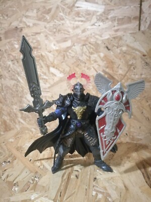 Chap Mei Medieval Knights Dark Knight, Shield, Sword, Cape Figure Light Up Head