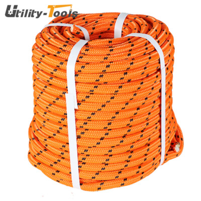 #ad Double Braid Polyester Arborist Rope Tree Rope Nylon Polyes 1 2quot; x 150#x27; $35.62