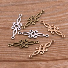 50pcs 9 29mm Alloy Charm Floral connector Pendant Crafts