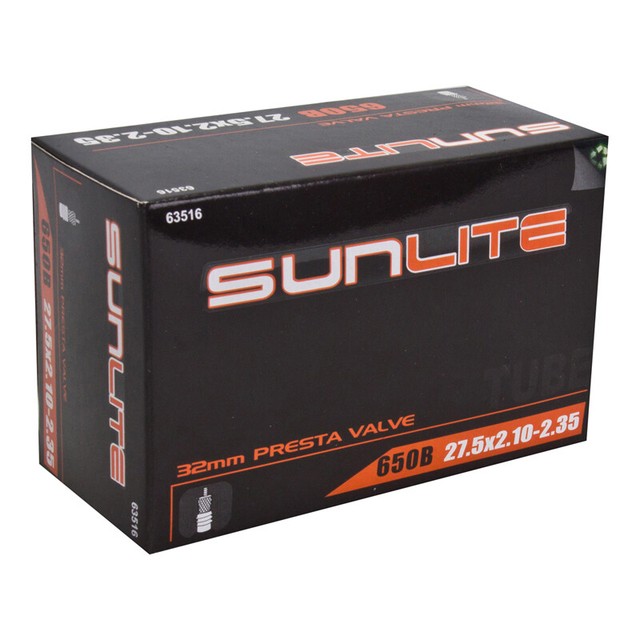 Bicycle Tube Sunlite 27.5x2.102.35 Presta 32mm Threaded RC Ffw56mm for