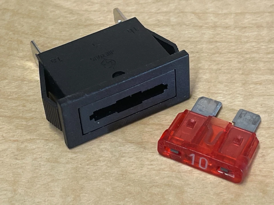 Fusible automotriz hoja ATC montaje en panel + soporte camión motocicleta barco 12 voltios DC Foto 4 de 4