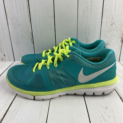 Nike Flex 2014 Run Dark Turquoise Gym Athletic Running Shoes Women’s Size 