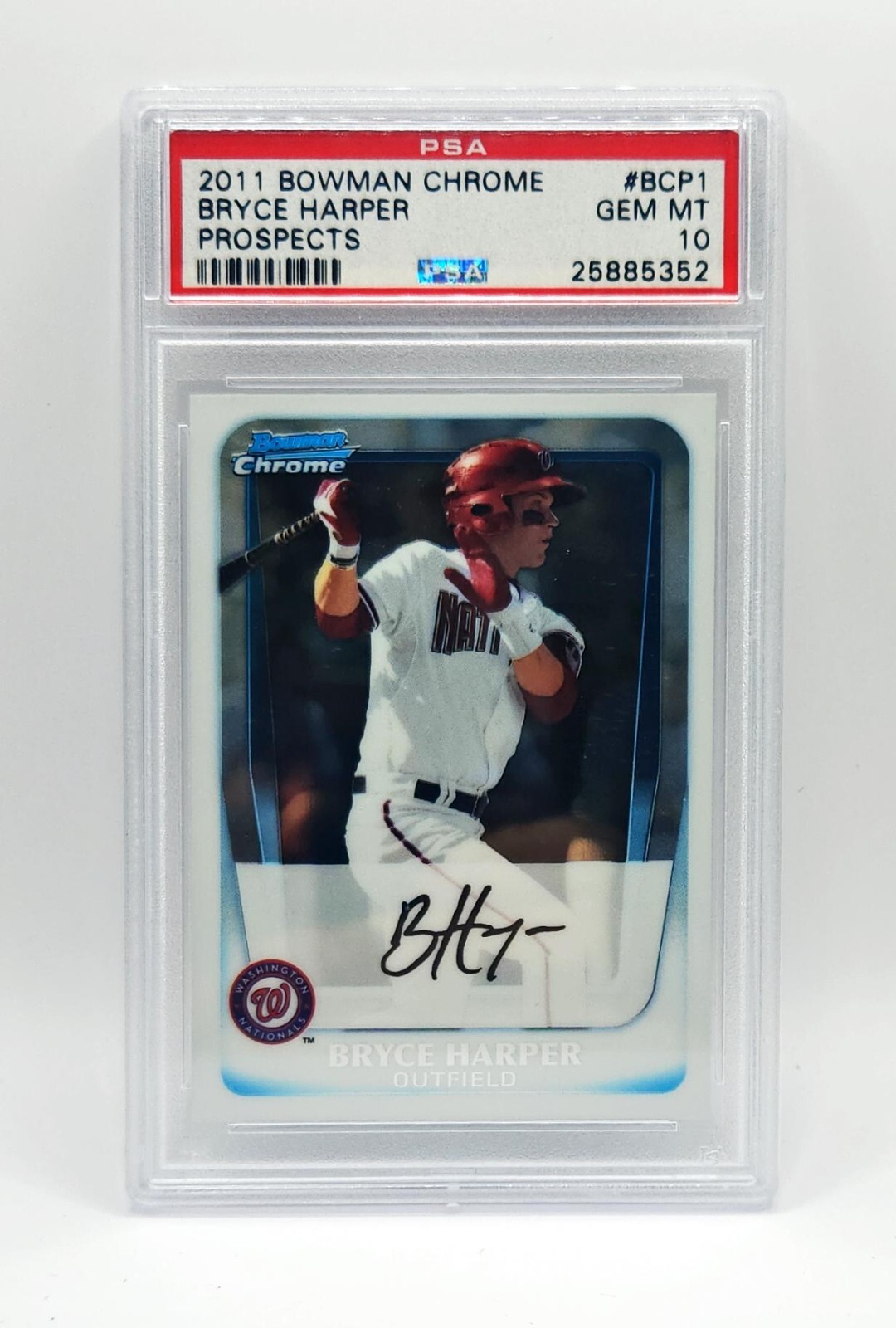 BRYCE HARPER 2011 BOWMAN CHROME PROSPECTS #BCP1 ROOKIE RC PSA 10 📈