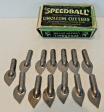 Vintage Speedball Linoleum Cutter No 6 Blades 13  in Box