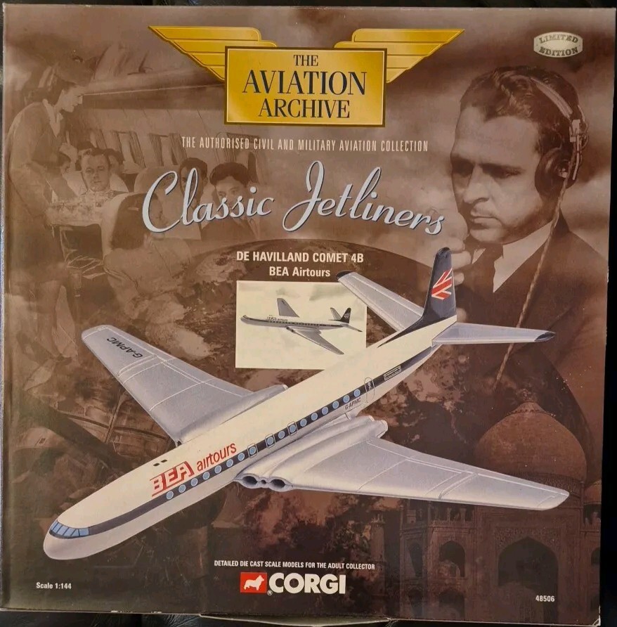 Corgi Aviation Archive Classic Jetliners De Havilland COMET 4B BAE Tours 48506