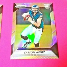 2016 prizm silver holo CARSON WENTZ MT NO SCRATCHES #218 