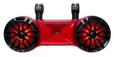 DS18 NXL 62TD Hydro Red Dual 6.5" Wakeboard Tower ATV UTV Boat RGB LED