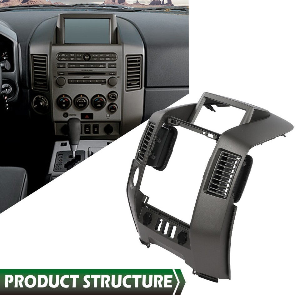 Center Dash Console Instrument Panel Bezel Fit For 04-06 Nissan Titan ...