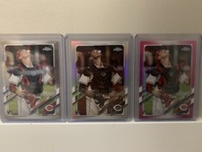 2021 Topps Chrome Tyler Stephenson Rookie RC #111 Base, Pink, Sepia Refractor