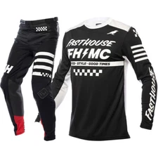 Fasthouse Elrod Motocross Racing Gear Set Jersey/Pants Combo MX ATV Suit