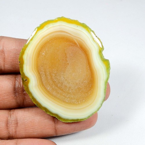 Brown Agate Slice Druzy Cabochon Loose Geode Natural Gemstone 119 Cts SD-492 - Picture 3 of 7