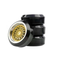 Powerhobby Mounted 1/10 Drift Car Tires Curved (4) 6mm Offset