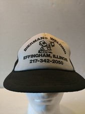 VTG Biermans Welding Effingham IL Mesh Snapback Hat Yupoong Made in Korea