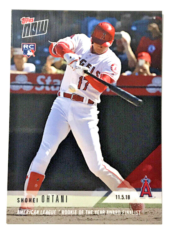 SHOHEI OHTANI 2018 Topps Now 11-5-18 Rookie card #OS16 Los Angeles Angels 2308