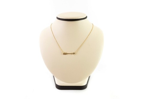 Co. Arrow Necklace 18K Rose Gold 2.93g 