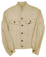 Vintage 60s Lee Westerner Sanforized 100-J Denim Trucker Jacket Mens XS USA Made