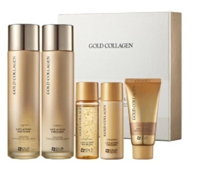 SNP Premium Gold Collagen Lift Action Special Set Anti Aging Wrinkle care moist