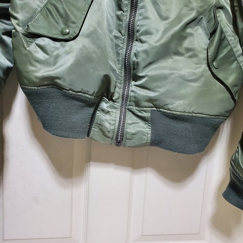 Alpha Industries Jacket Men Larggge Black Orange MA 1 Bomber Flight MIL-J-82790J - Picture 14 of 22