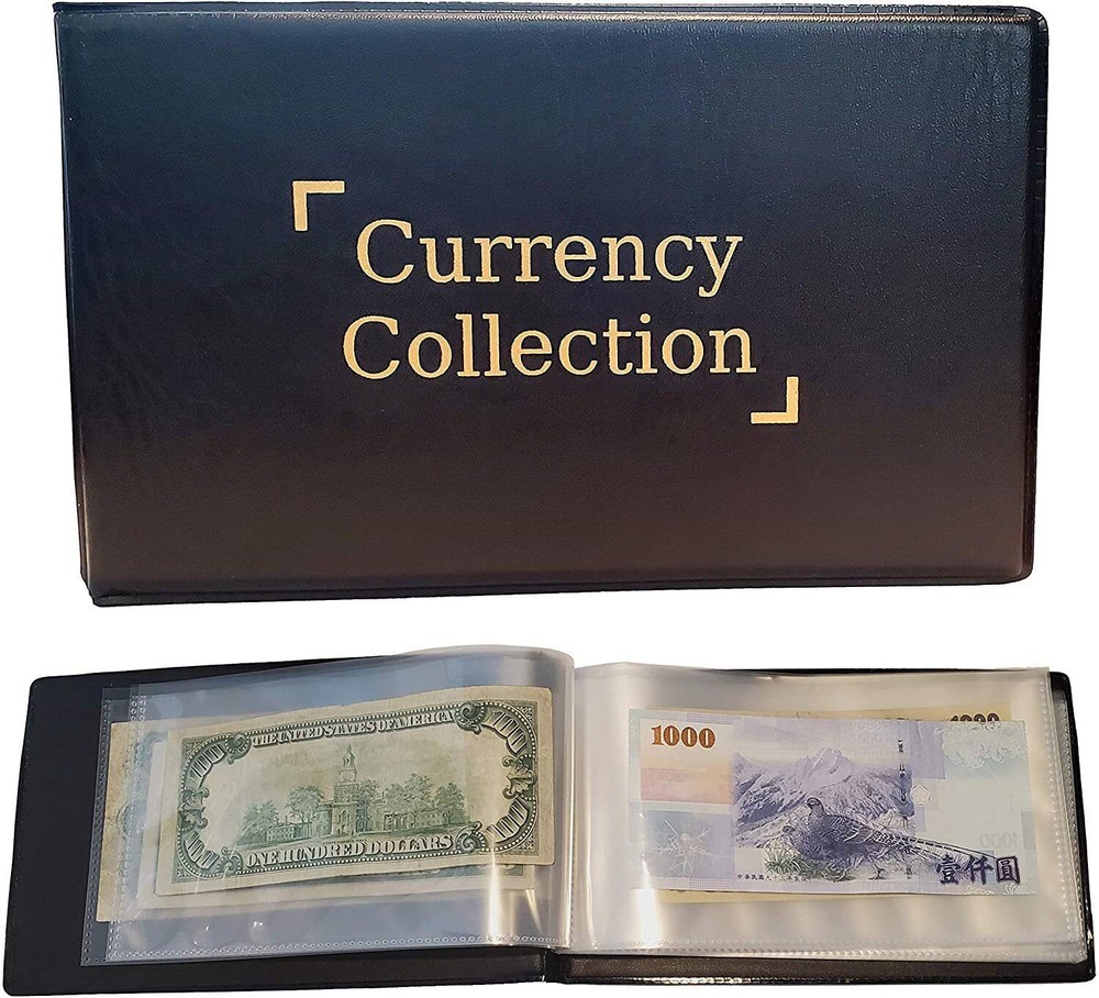 1PC40 Sheets Currency Page Paper Money Album Banknote Storage Collection Display