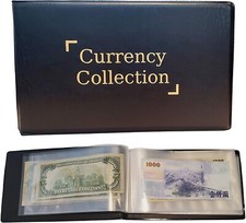 1 PC of Banknote Album 40‑Page Currency Collector Display