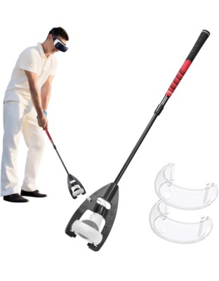 VR Golf Club Handle Game Attachment Compatible With Meta Quest 2 Oculus Quest 2