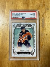 PSA 10 2018-19 Upper Deck Artifacts Evan Bouchard Rookie /799 - GEM MINT