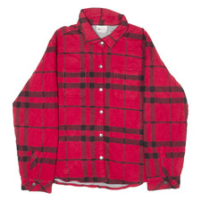 Dickies Womens Lumberjack Jacket Red Flannel Plaid Xl