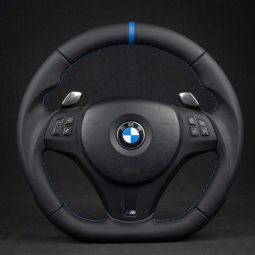 BMW Steering wheel BMW e87 e90 e91 e92 M3 M Sport reshaped, flat