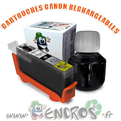 Cartouche Canon CLI526 Black rechargeable idéale pour imprimer vos documents administratifs volumineux