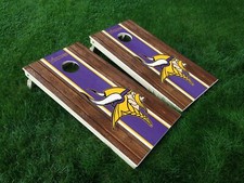 VINYL WRAPS Cornhole Board DECALS Minnesota Vikings 04 Football Bag Game Sticker