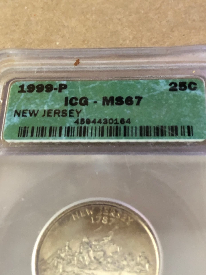 1999-P NEW JERSEY QUARTER-ICG GRADE MS-67 - Image 4 of 4