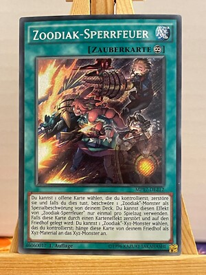 Zoodiak-Sperrfeuer MP17-DE212 Secret Deutsch NM YUGIOH
