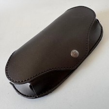 Carrera Pilotenbrille halbhart schwarz Lederetui Brille mit Druckknopfclip