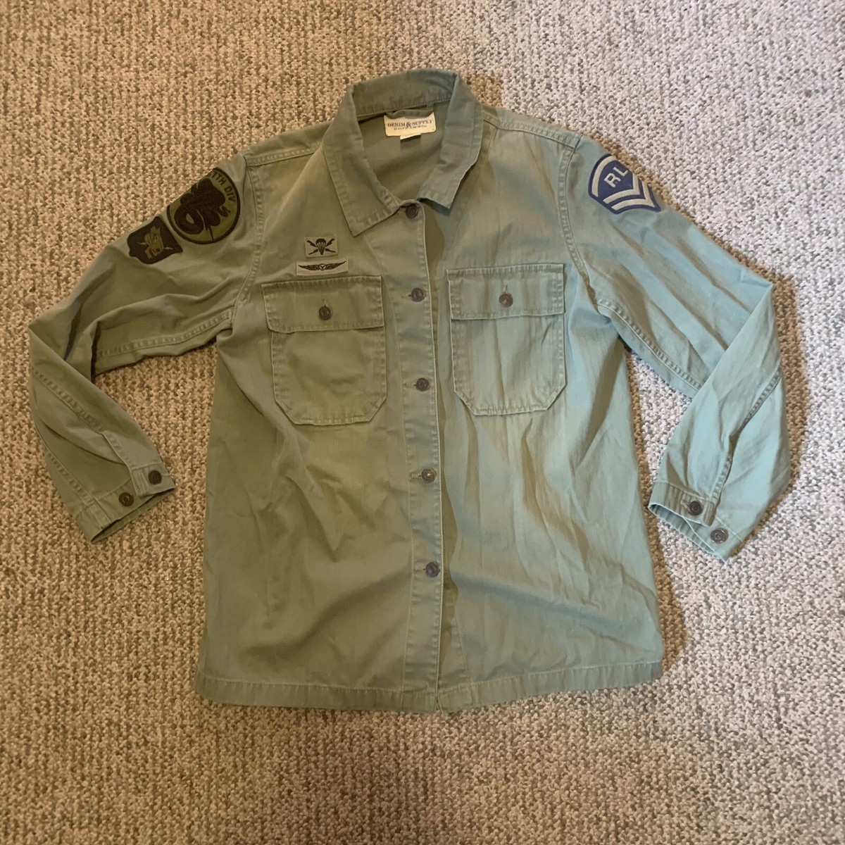 denim & supply ralph lauren ミリタリーシャツ denim and supply ralph lauren army shirt 67th Division