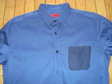 HUGO BY HUGO BOSS MEN'S RED LABEL SLIM FIT SHIRT SIZE LARGE HARDLY WORN