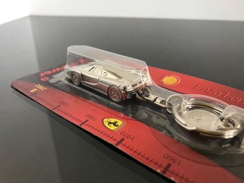 SHELL V-POWER FERRARI KEYCHAINS FULL COLLECTION SET OF 8 UNOPENED METALLIC MODEL - Picture 23 of 24