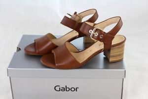 Gabor Damen Sandalen Leder Braun Schuhe Gr 37 39 40 40 5 G Neu Z40 Ebay