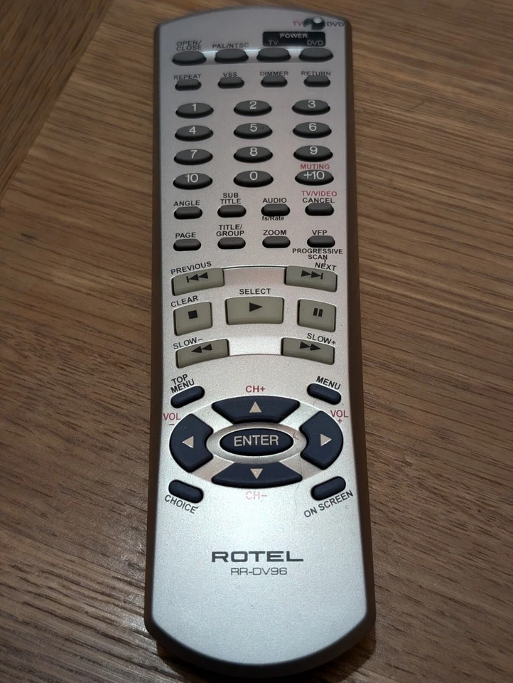ROTEL Remote Control RR - DV92 DV93 DV96 DV98 DV99 T95 AT96 - Image 4 of 4