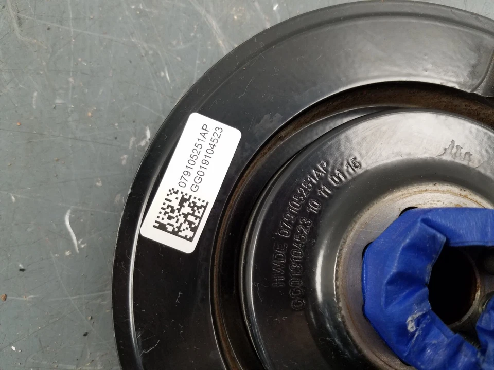 Audi RS7 2016 14 15 16 17 4,0 L motor cigüeñal polea de vibración #4402 G1 Foto 4 de 4