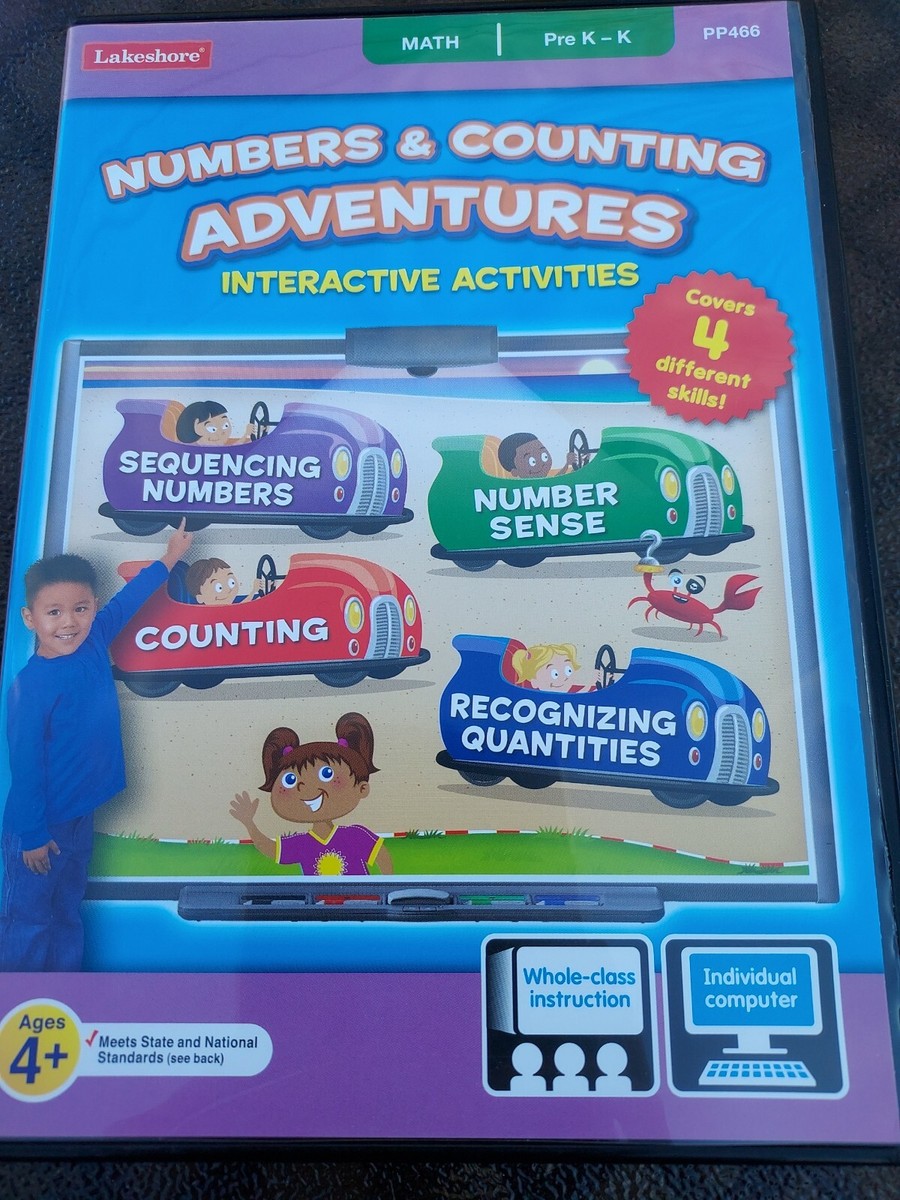 Lakeshore CD-ROM Numbers And Counting Adventures 4 Math Skills Pre